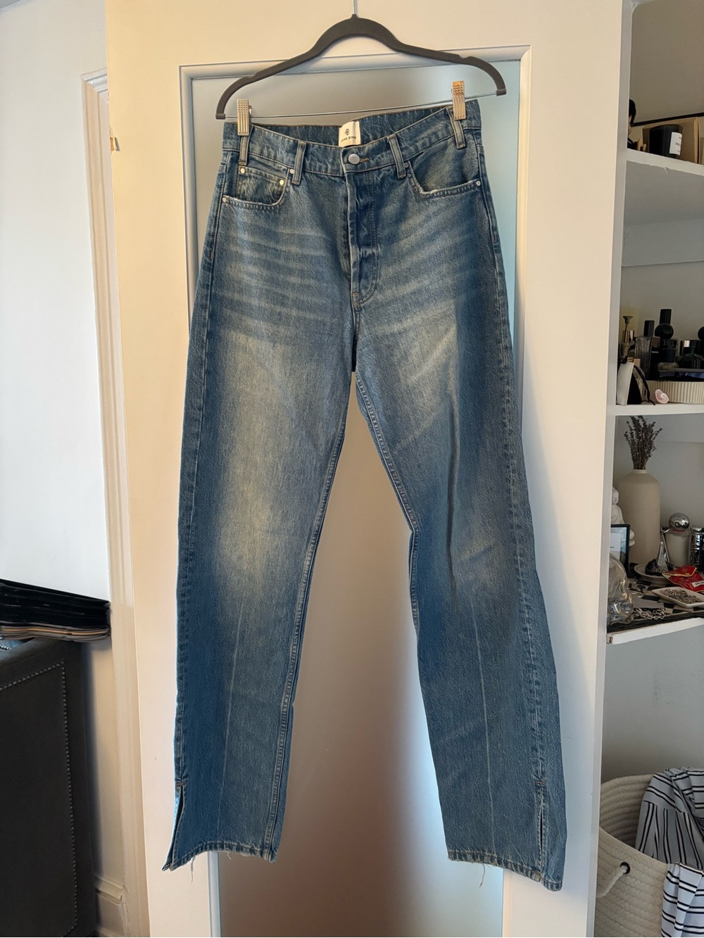 Anine Bing Roy Jeans in Blue Denim - Picture 5 of 14